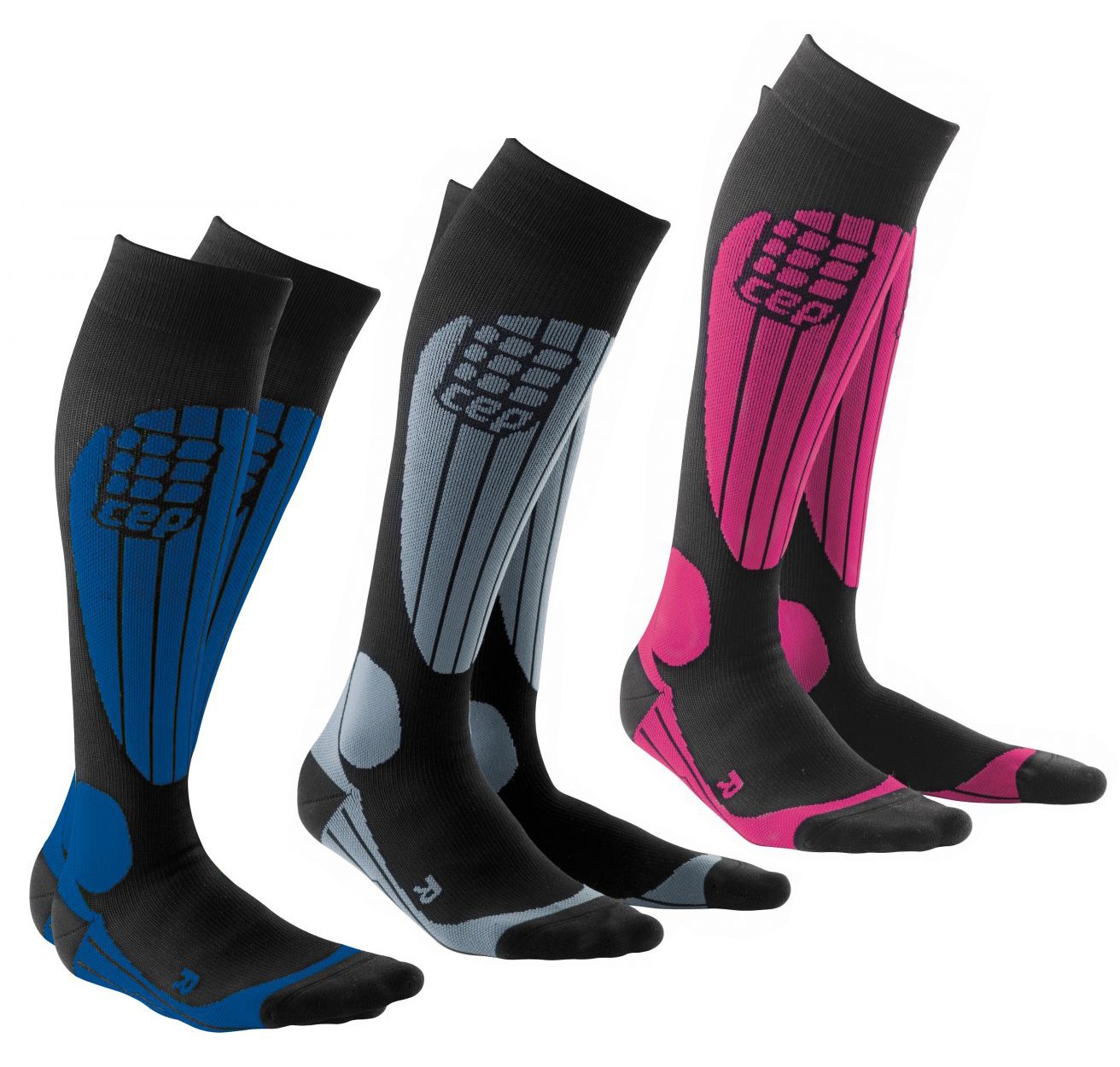 Compression Thermo Ski Socks CEP Womens Progressive