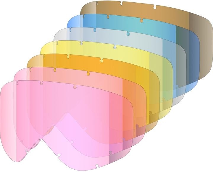 Single spare lenses for Shred WONDERFY ski goggles