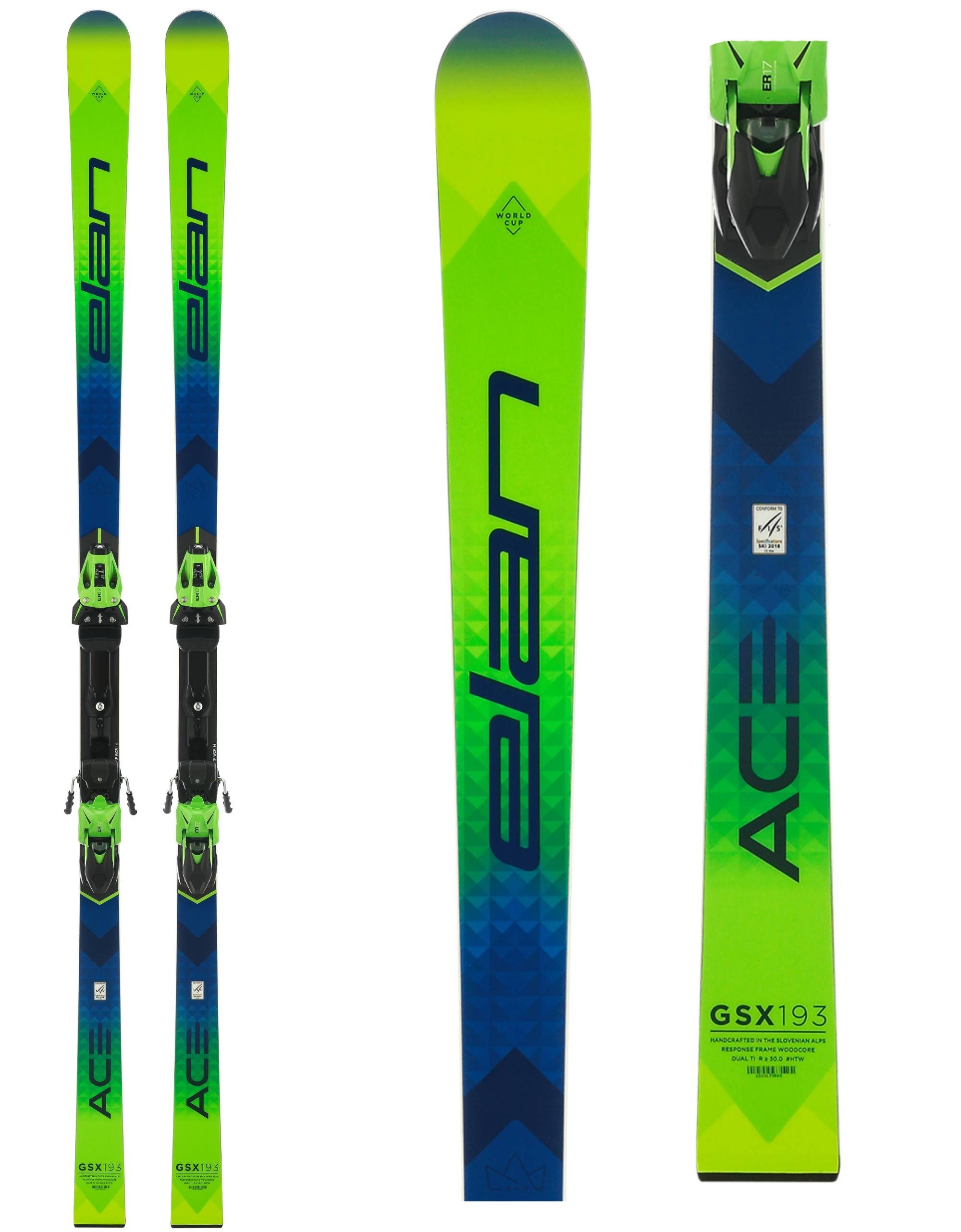 Elan skis ACE GSX FIS WorldCup plate
