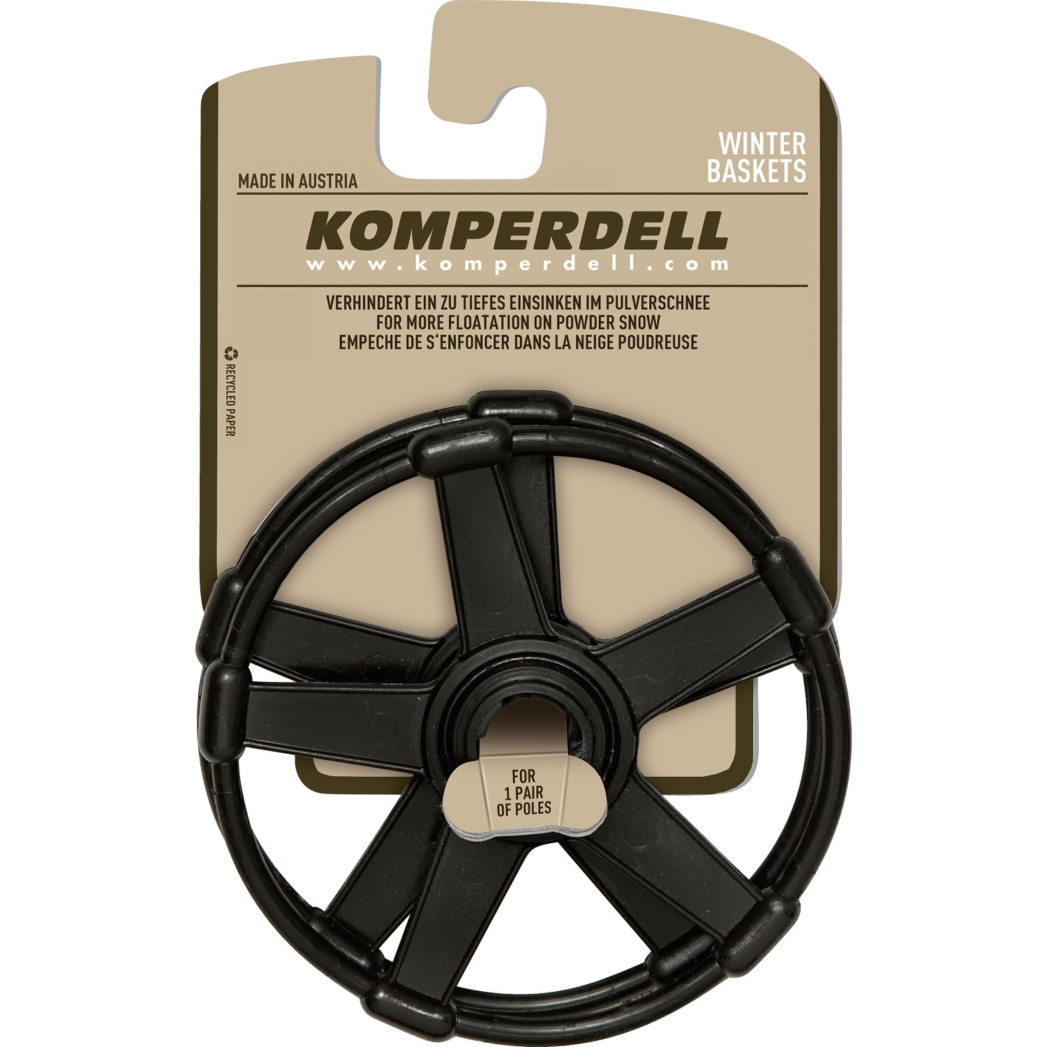 驚きの激安価格 komperdell_vario_deep_powder_b トレッキングステッキ