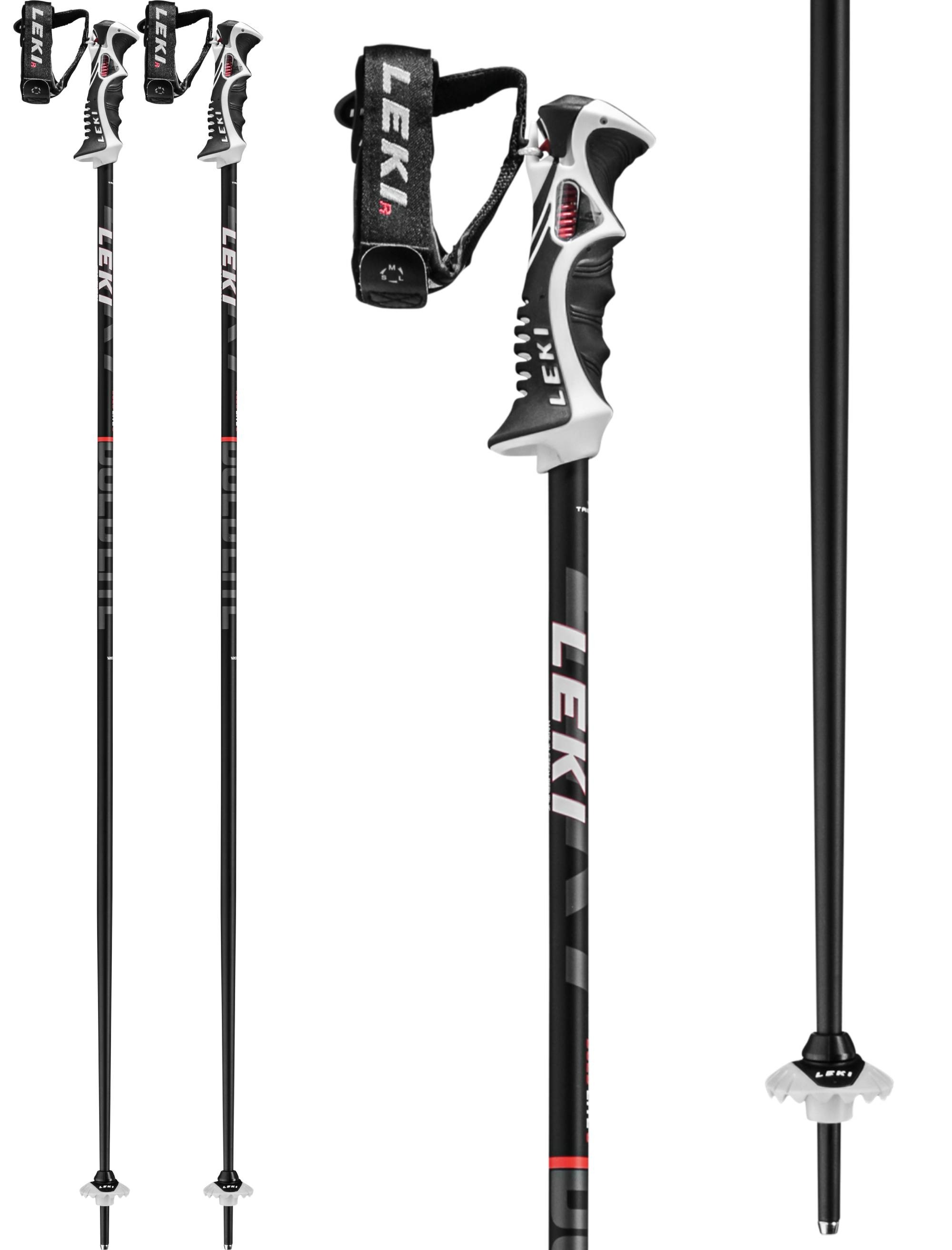 verticaal Plons regio Leki Bold Lite S black/red/white ski poles