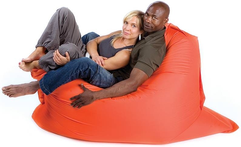 Orange bean bag deals