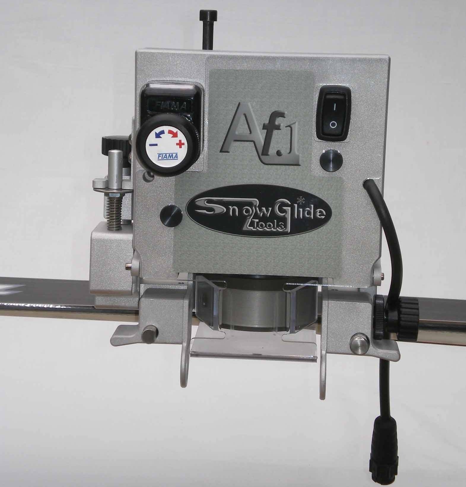 Snow glide ski shop tuning machine