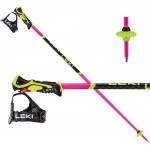 Leki WCR Lite SL 3D pink junior ski poles, 2024