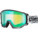 Uvex Athletic FM OTG - black ski goggles (green mirr S2)