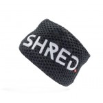 Shred heavy knitted headband black/white