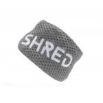 Shred heavy knitted headband grey/white