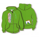 shred_hoodie_threed_logo_green 2