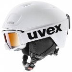 Uvex Heyya Pro Set Black Jr. helmet+goggles, white