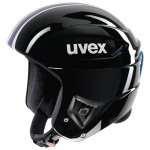 Uvex race + FIS ski helmet, black/pink