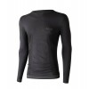 Lenz Men Merino 6.0 Long Sleeve Shirt Round neck, black