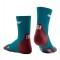 cep run ultralight short socks petrol dark red