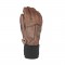 level off piste leather gloves brown