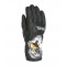 level sq jr cf black junior ski gloves