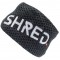 shred headband black white