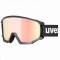 Uvex Athletic CV OTG black mat rose mirror