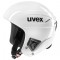 uvex race + fis ski helmet white
