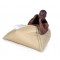 bean bag sit on it tryangle beige