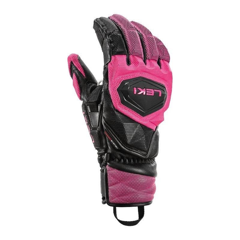 Leki WCR Venom SL 3D Pink/Black ski gloves Leki WCR Venom SL 3D Pink/Black ski gloves