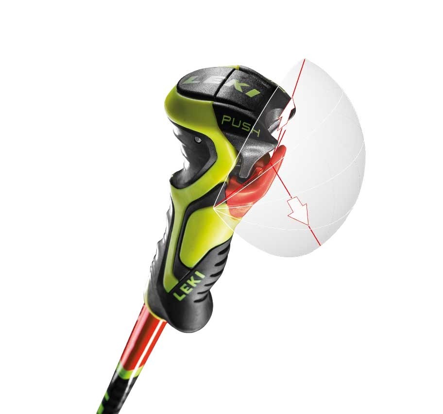Leki WCR Lite SL 3D junior ski poles pink