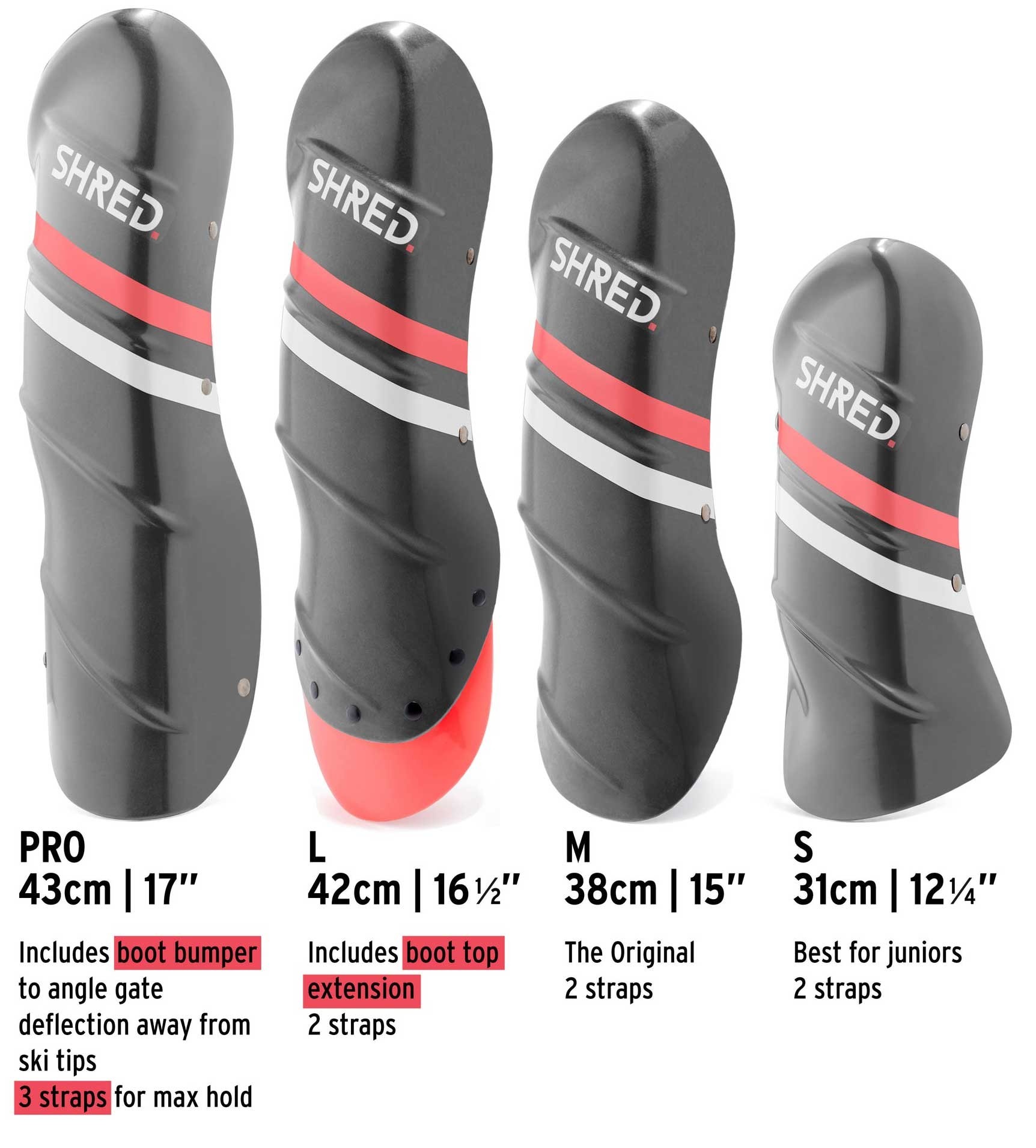 日本最大のブランド Shred. Shin grey/white/rust guards, アクセサリー