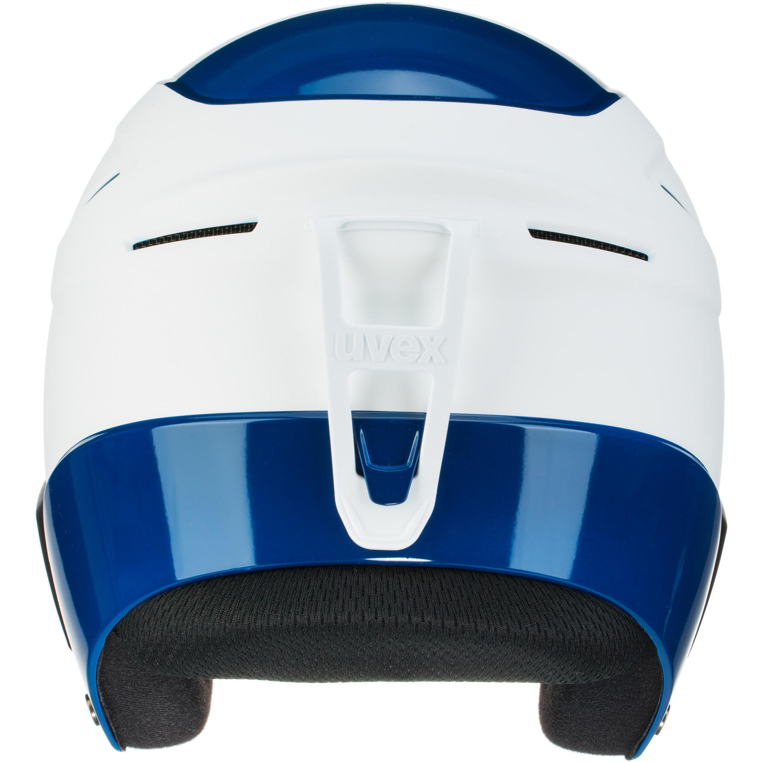 Uvex race + FIS ski helmet, white/blue Uvex race + FIS ski helmet, white/blue
