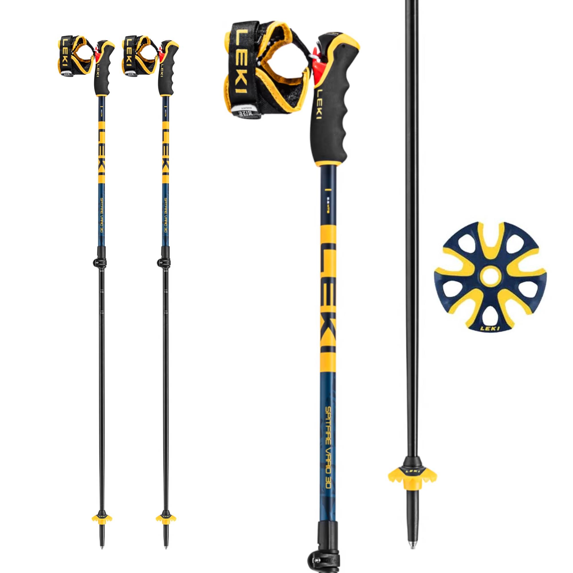 新しいブランド Leki Spitfire Vario 3D ski poles 110cm～