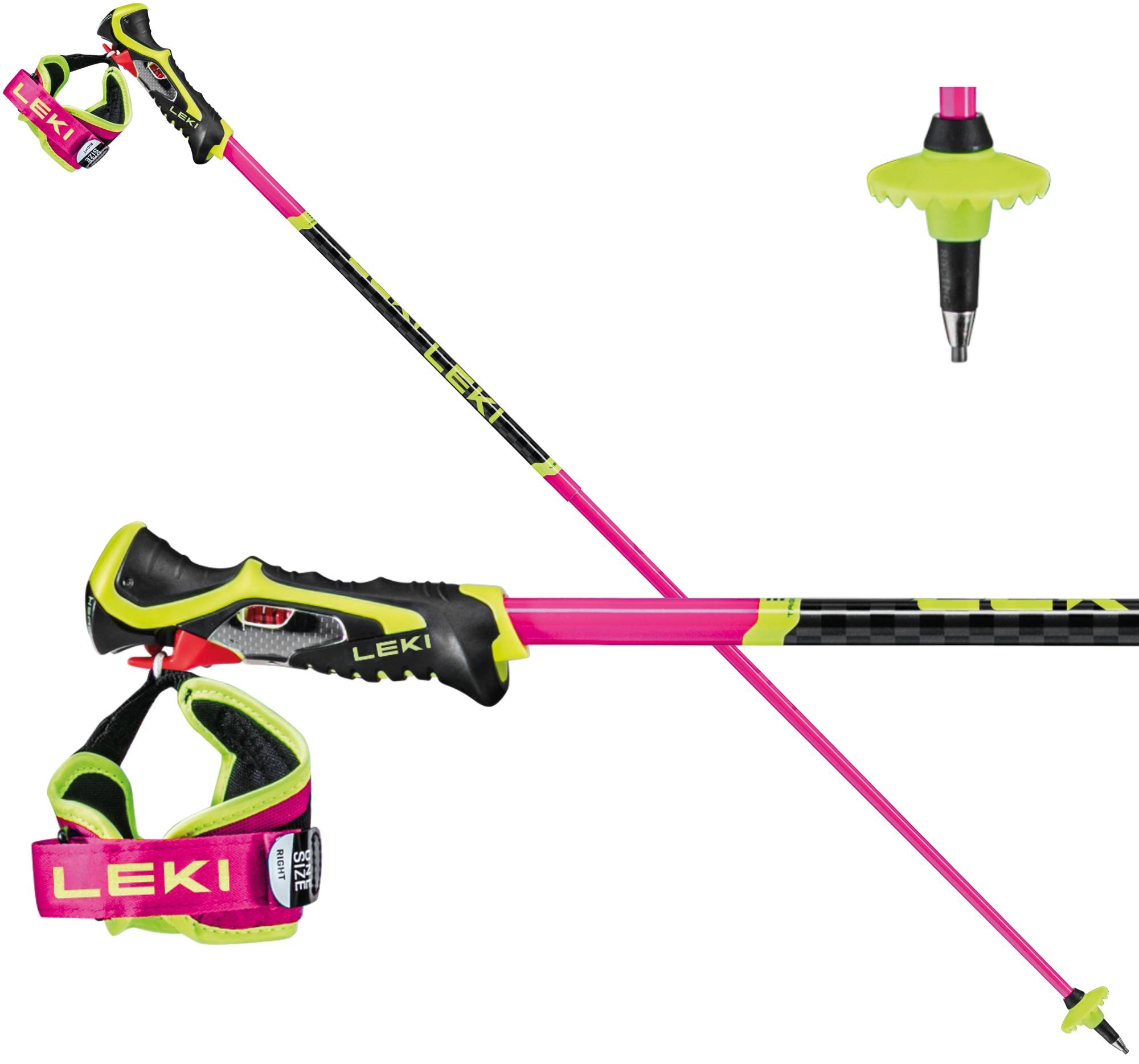 Leki Venom SL 3D ski poles pink