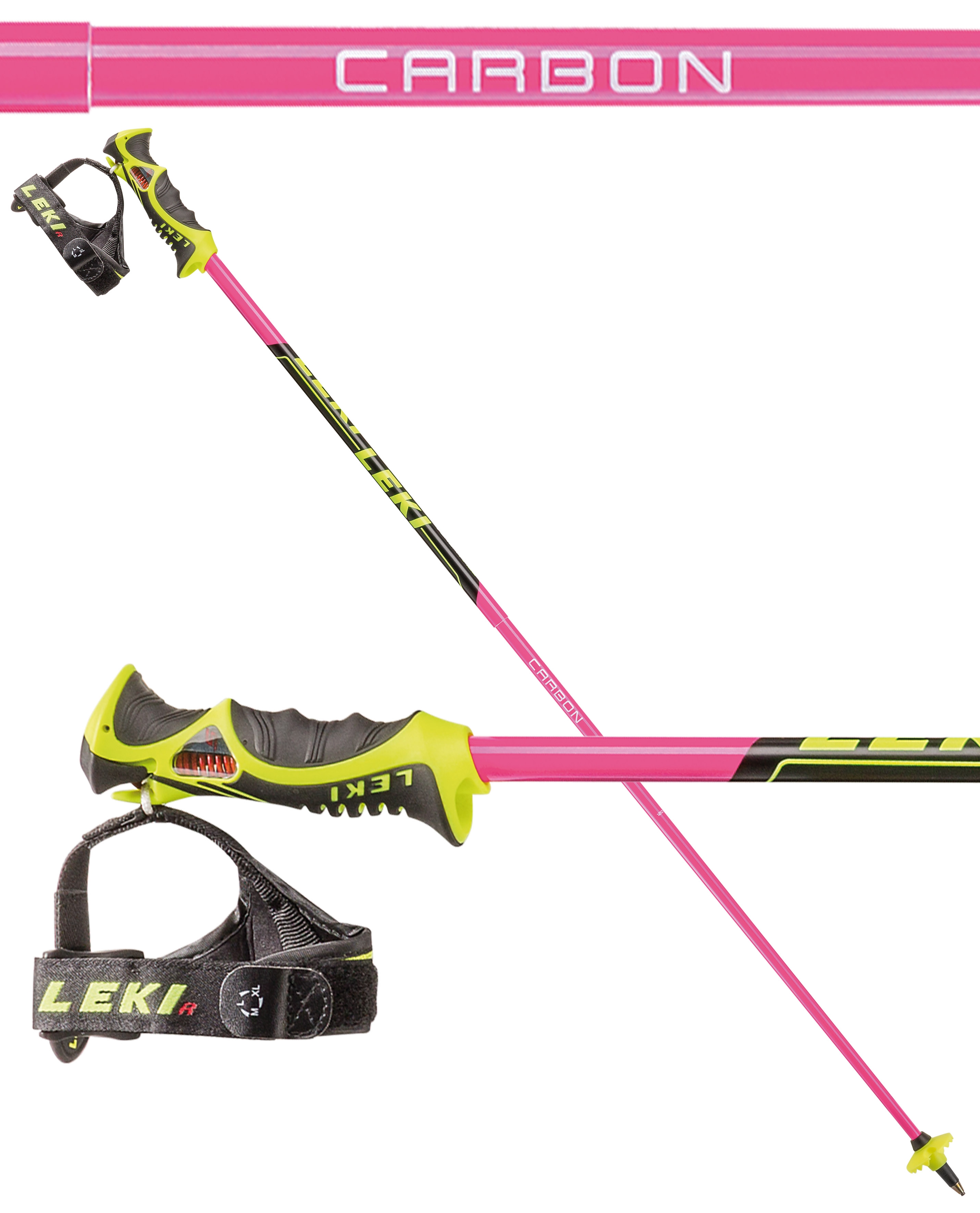 Leki Venom SL TR-S ski poles - pink, 2020