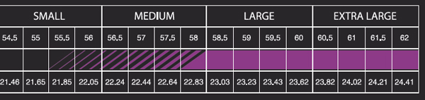 shred stupefy size chart