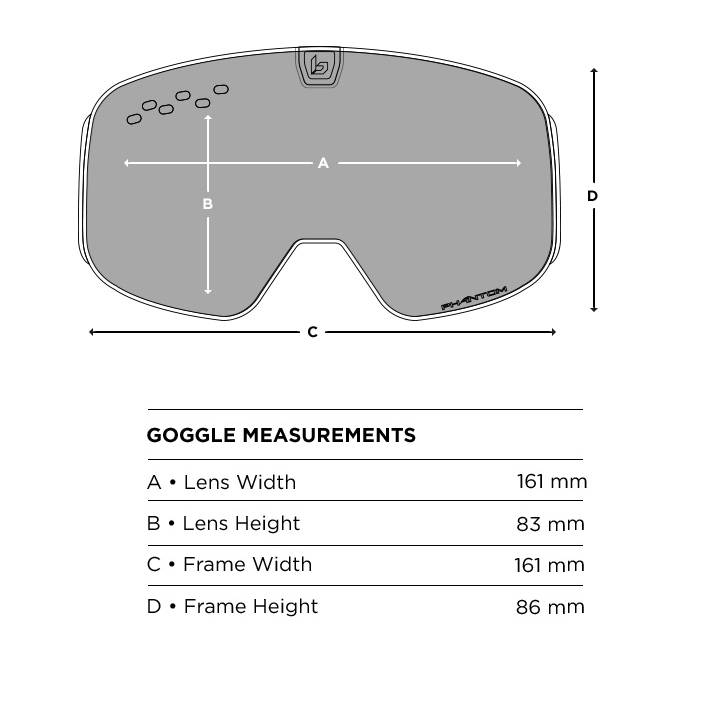 bolle neveda small ski goggles sizes