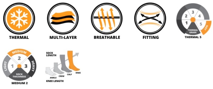uphillsport valta junior merino socks 